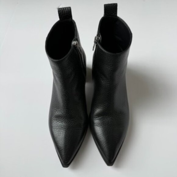 Everlane The Boss Boot 7 Black Pebbled Leather | Italian Made - Picture 3 of 8